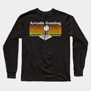 Arcade Joystick Retro Long Sleeve T-Shirt